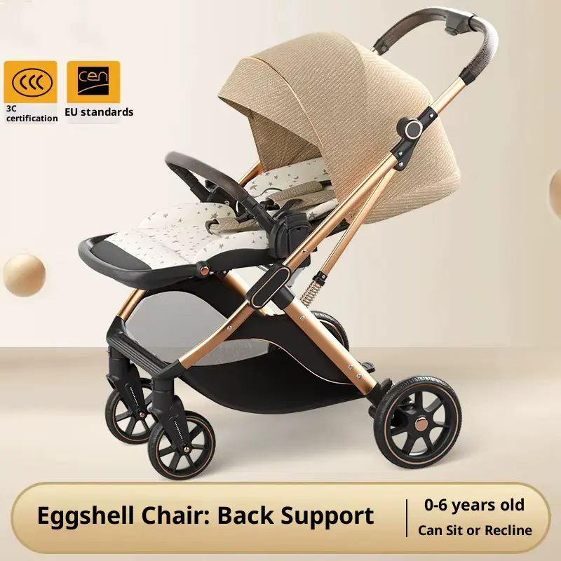 Wholesale Stroller Ridge Protection Two-way Neonatal 4-wheel Linen Foldable - HONYON