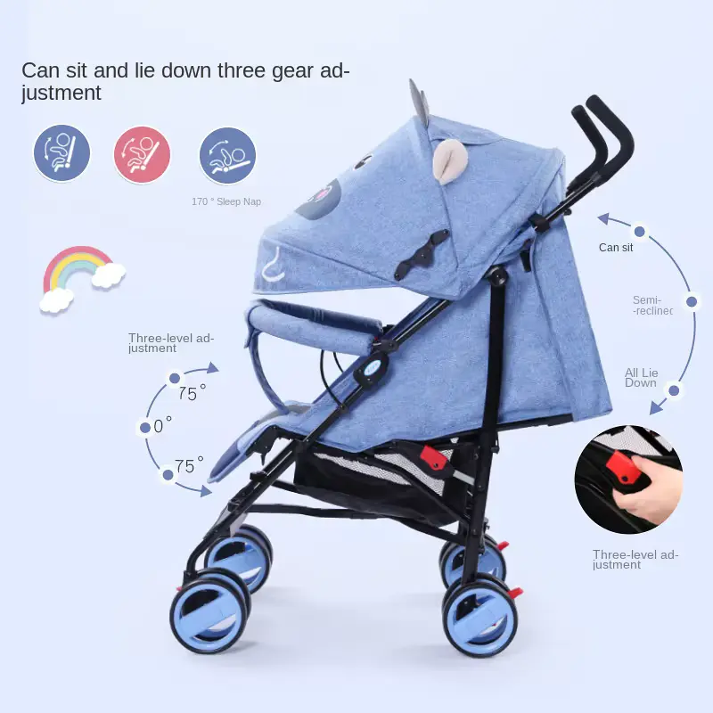 Wholesale Stroller 0-3 Years 15kg Load Capacity Reclining 3-position Adjustable - HONYON