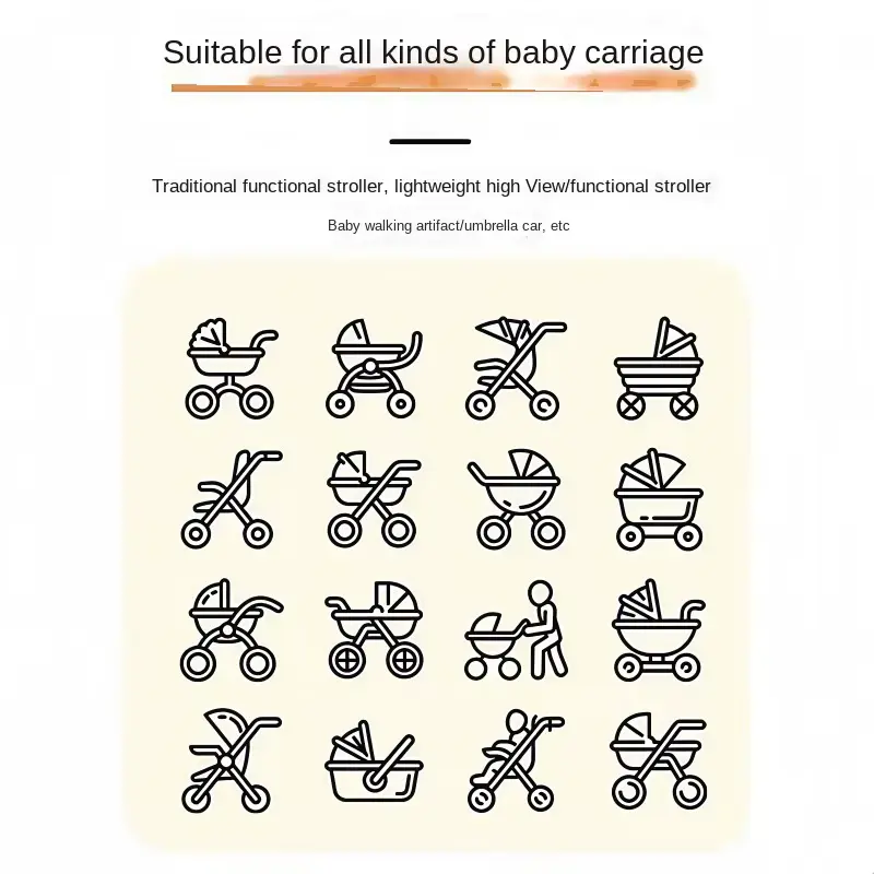 Wholesale Mesh Stroller Seat Economic Universal Breathable Mosquito Net Cover product image 3 - HONYON
