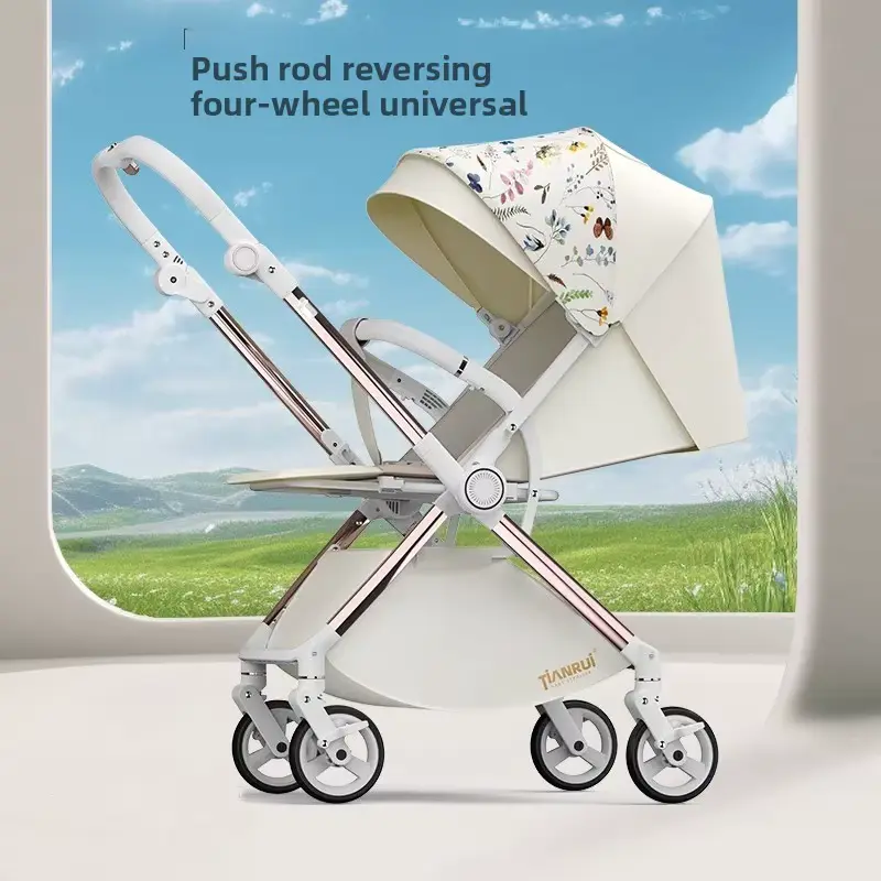 Wholesale Stroller High-view Reversible Metal Foldable Portable Four-wheel - HONYON