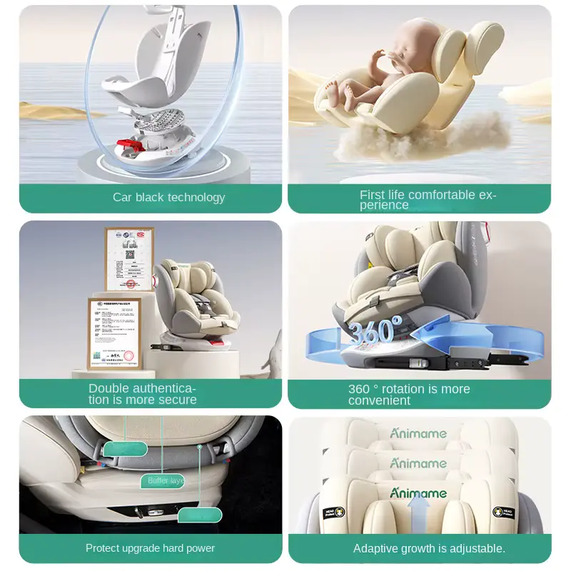 Wholesale Seat Chair Universal Child Car Multi-age 0-12 Years Reclining product image 3 - HONYON