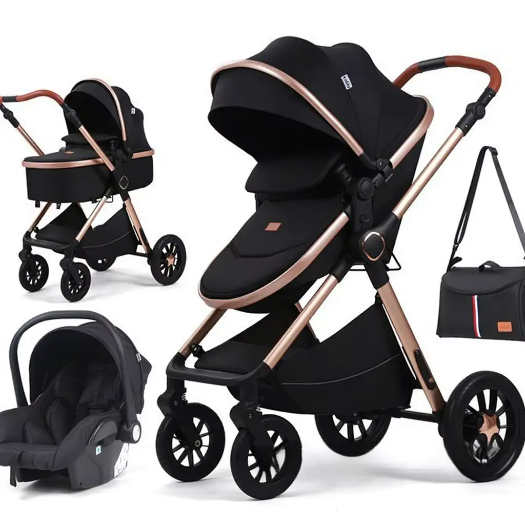 Wholesale Stroller Seat Hot-selling European-style 3-in Foldable Multifunctional Carriage product image 3 - HONYON