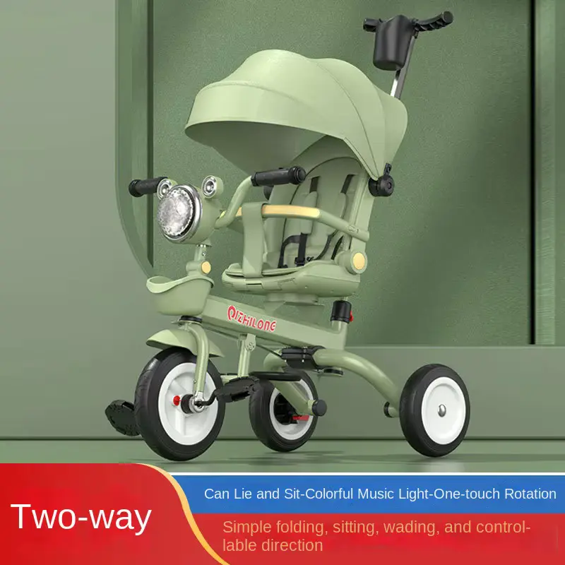 Wholesale Stroller Stock Tricycle Wheel Metal Multi-function Folding Infant - HONYON