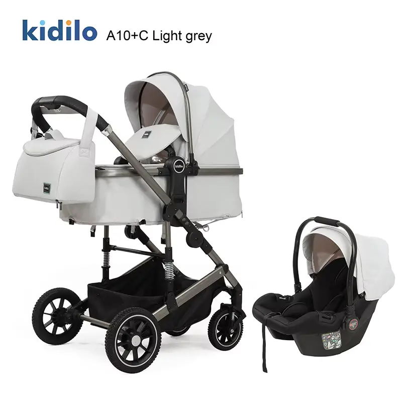 Wholesale Stroller Seat One-button Folding High-view Carriage Safety Can Sit product image 3 - HONYON