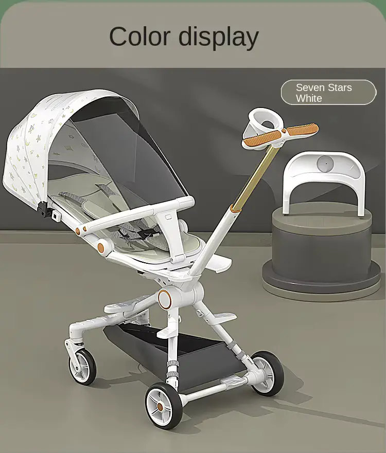 Wholesale Stroller Hy-yw00240 Stainless Steel Frame 4-wheel Foldable With 15kg - HONYON