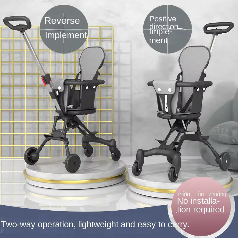 Wholesale Stroller One Key Folding Lightweight Portable Travel Big Wheels product image 3 - HONYON