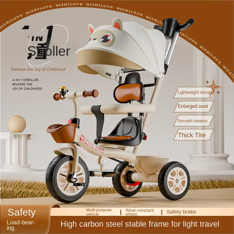 Wholesale Stroller Three-wheel Tricycle Foot-pedal Design 2-6 Years Old product image 3 - HONYON
