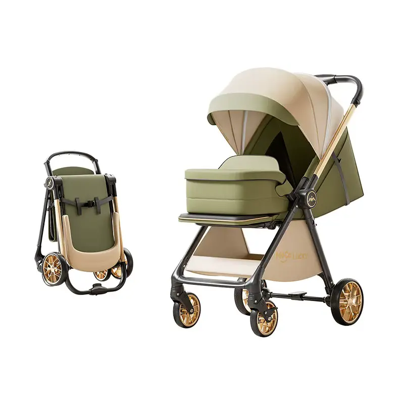 Wholesale Stroller High Landscape Two-way Windproof Sleeping Basket Foldable Aluminum - HONYON