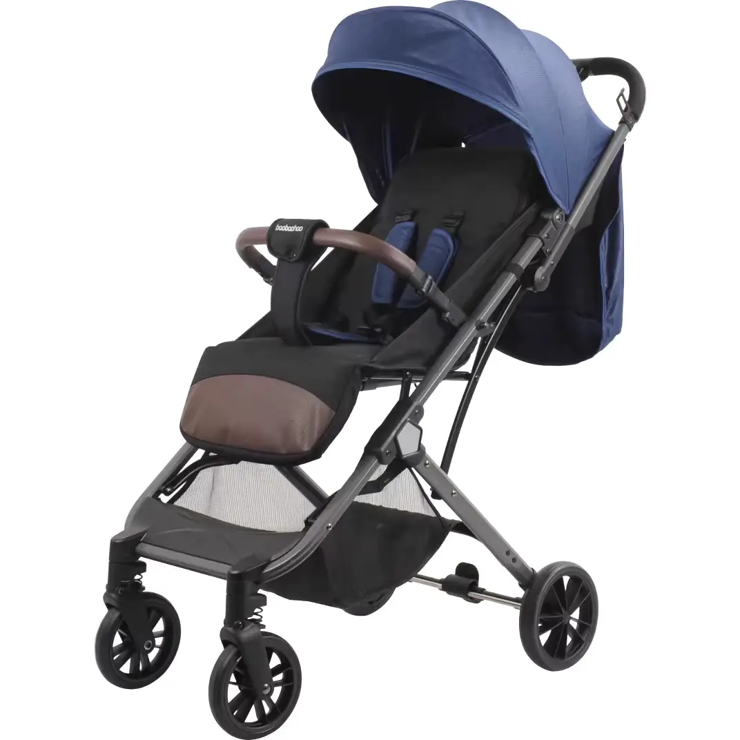 Wholesale Stroller 4-wheel Lightweight Foldable Recline Linen Material High Carbon - HONYON