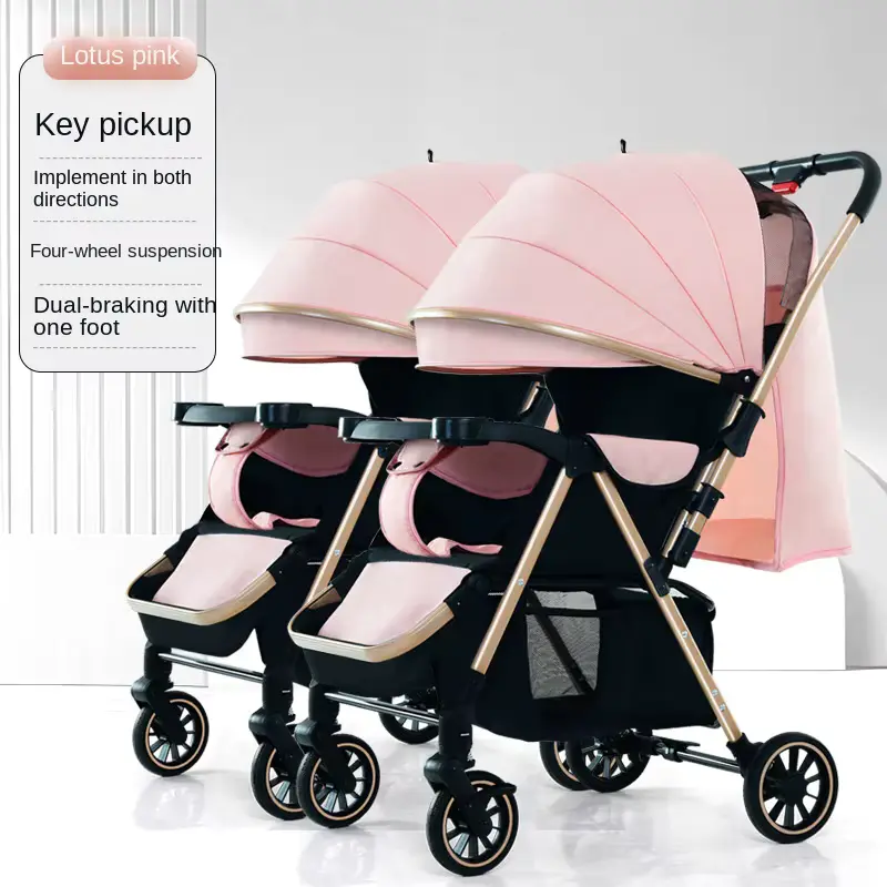 Wholesale Stroller Lightweight Foldable Luxury Aluminum Alloy Infant Carriage With - HONYON
