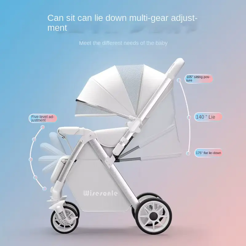 Wholesale Stroller Lightweight Foldable 4-wheel Two-way With High View Sit product image 3 - HONYON