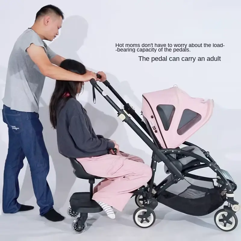 Wholesale Stroller Seat Auxiliary Footrest Portable Travel System Foldable Stainless product image 3 - HONYON