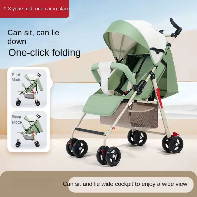 Wholesale Stroller Seat One Key Foldable Lightweight Stainless Steel Frame - HONYON