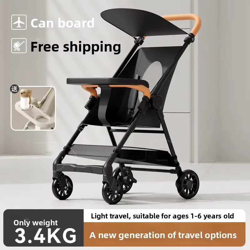 Wholesale Stroller Portable Airplane-friendly Compact One-hand Fold Travel With Adjustable product image 3 - HONYON