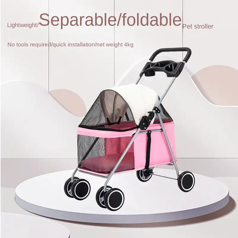 Wholesale Cat Stroller OEM Airline Approved Foldable Portable Travel - HONYON