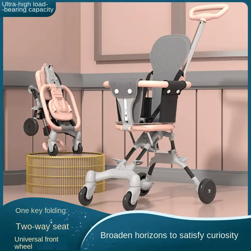 Wholesale Stroller Premium Four Wheel Lightweight Foldable Breathable Mixed Color - HONYON