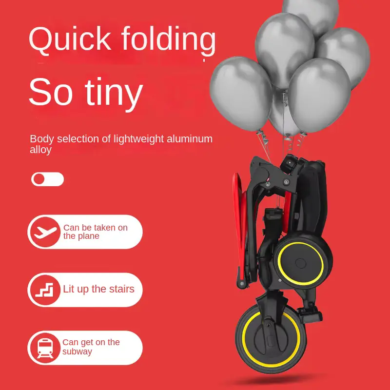 Wholesale Stroller Tricycle Convertible Riding Bicycle Toddlers With Push product image 3 - HONYON