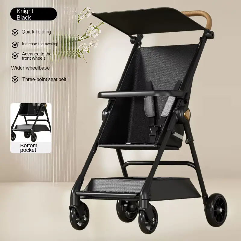 Wholesale Stroller Lightweight Umbrella High-view Portable Easy Fold Shock Absorbing product image 3 - HONYON