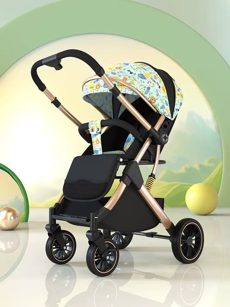 Wholesale Stroller High Landscape Can Sit Lie Light Folding Shock-absorbing - HONYON