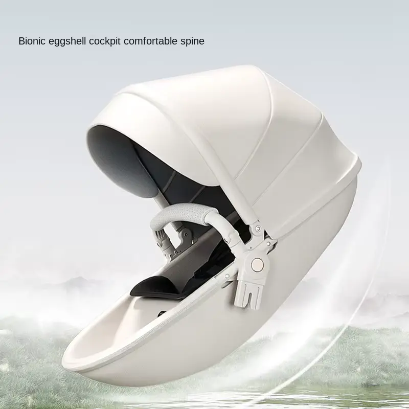 Wholesale Stroller Newborn Spine Protection Eggshell Aluminum Alloy Can Sit product image 3 - HONYON