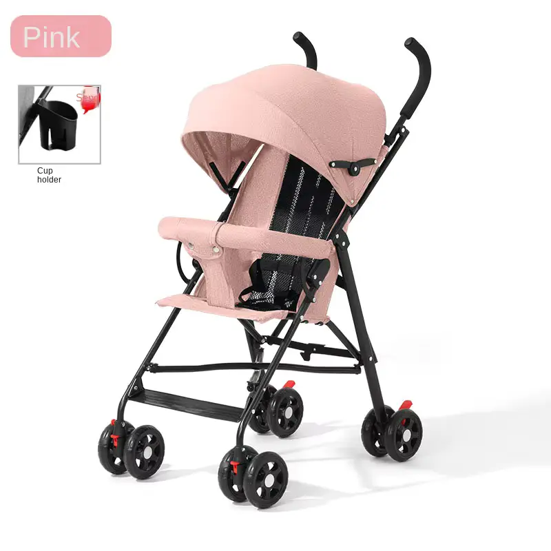 Wholesale Stroller Lightweight Foldable Reclining Breathable Backrest One Key Fold - HONYON