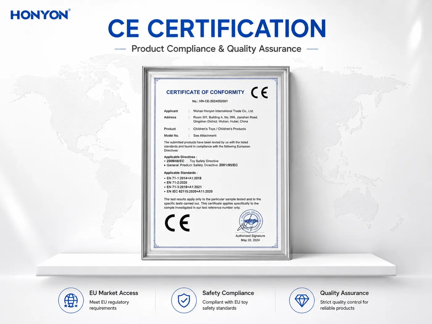 CE Certification certificate
