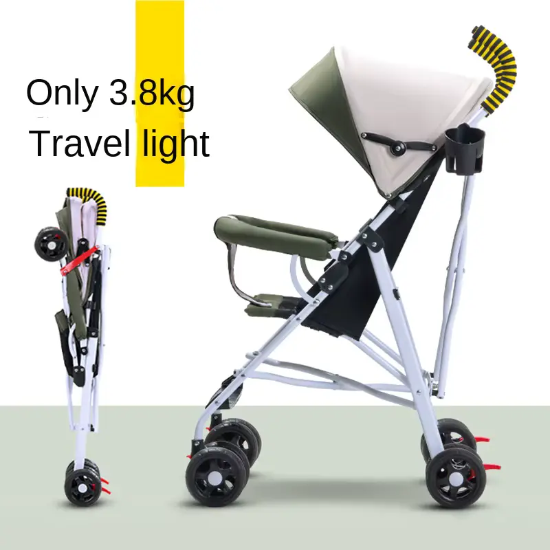 Wholesale Stroller Lightweight Foldable Stainless Steel Portable Reclining Umbrella - HONYON