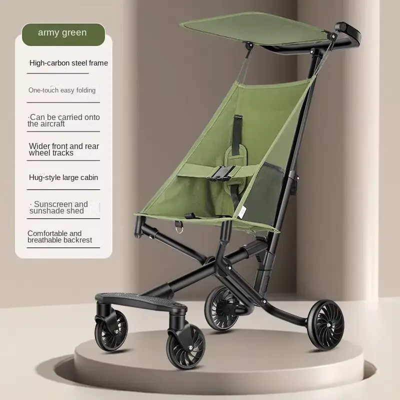 Wholesale Stroller One Click Fold Lightweight Portable Airline Carry On product image 3 - HONYON