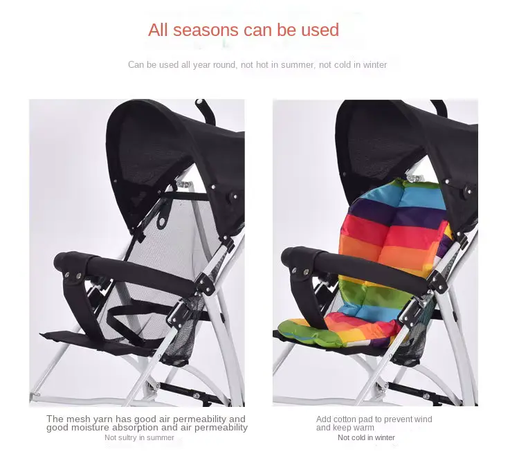 Wholesale Stroller Lightweight Foldable Wheel With Stainless Steel Frame Shock product image 3 - HONYON