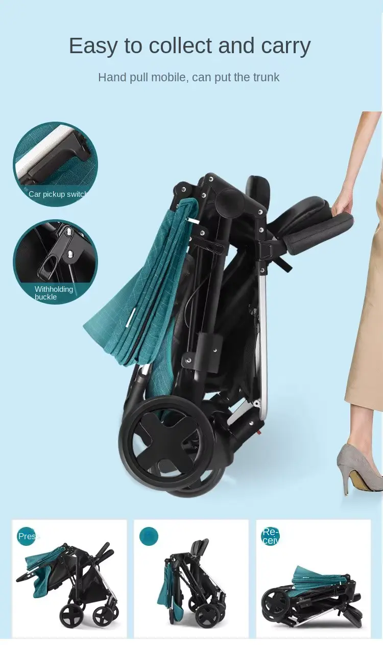 Wholesale Stroller Twin Lightweight Aluminum Alloy Foldable Two Years product image 3 - HONYON