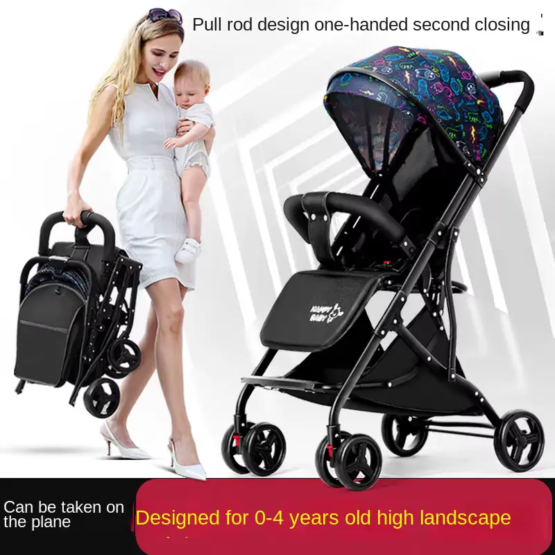 Wholesale Stroller Telescopic Rod Design Sit Lie One Hand product image 3 - HONYON
