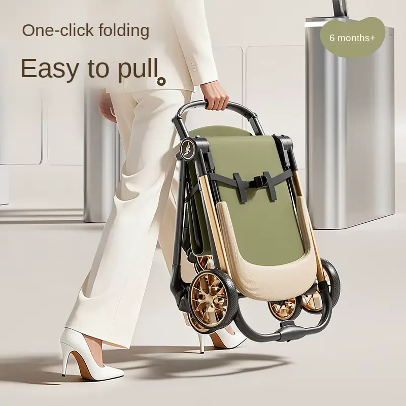 Wholesale Stroller High Landscape Two-way Windproof Sleeping Basket Foldable Aluminum product image 3 - HONYON