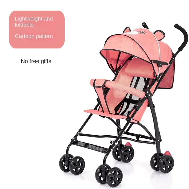 Wholesale Cartoon Stroller Wheel Stainless Steel Frame Light Foldable Shock - HONYON